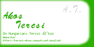 akos tercsi business card